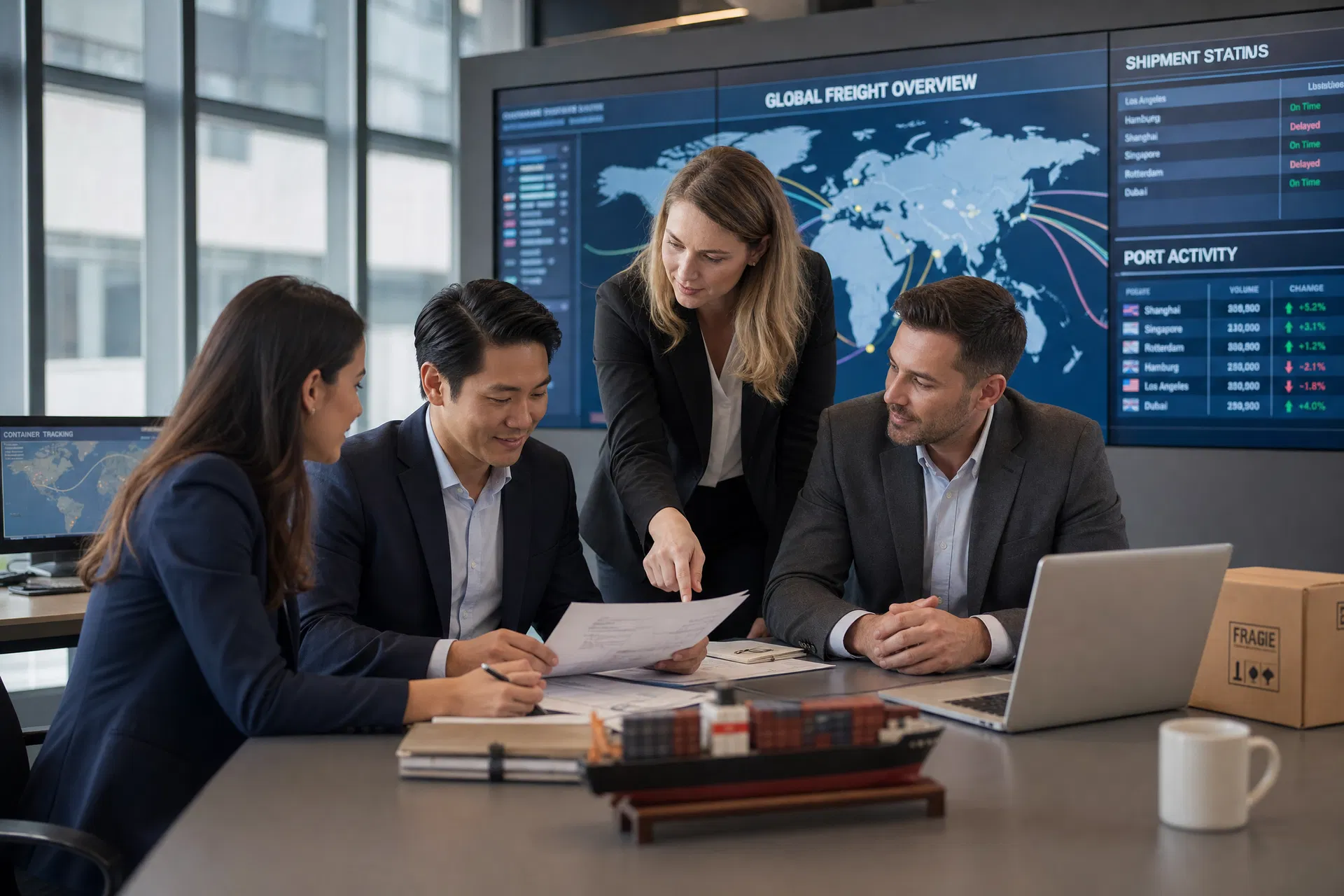 RO Freight Forwarders team - international logistics professionals